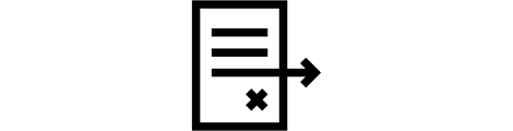Pictogram van een document met een pijl